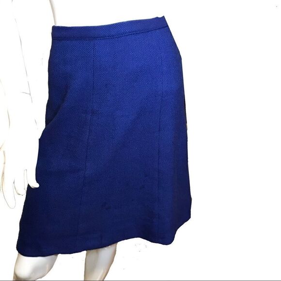 Vintage 1960s Mini A Line Skirt Petite Small Blue - Picture 4 of 11